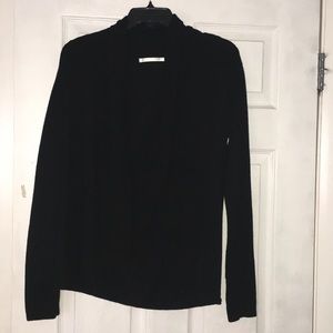 Sweater-like cardigan in black